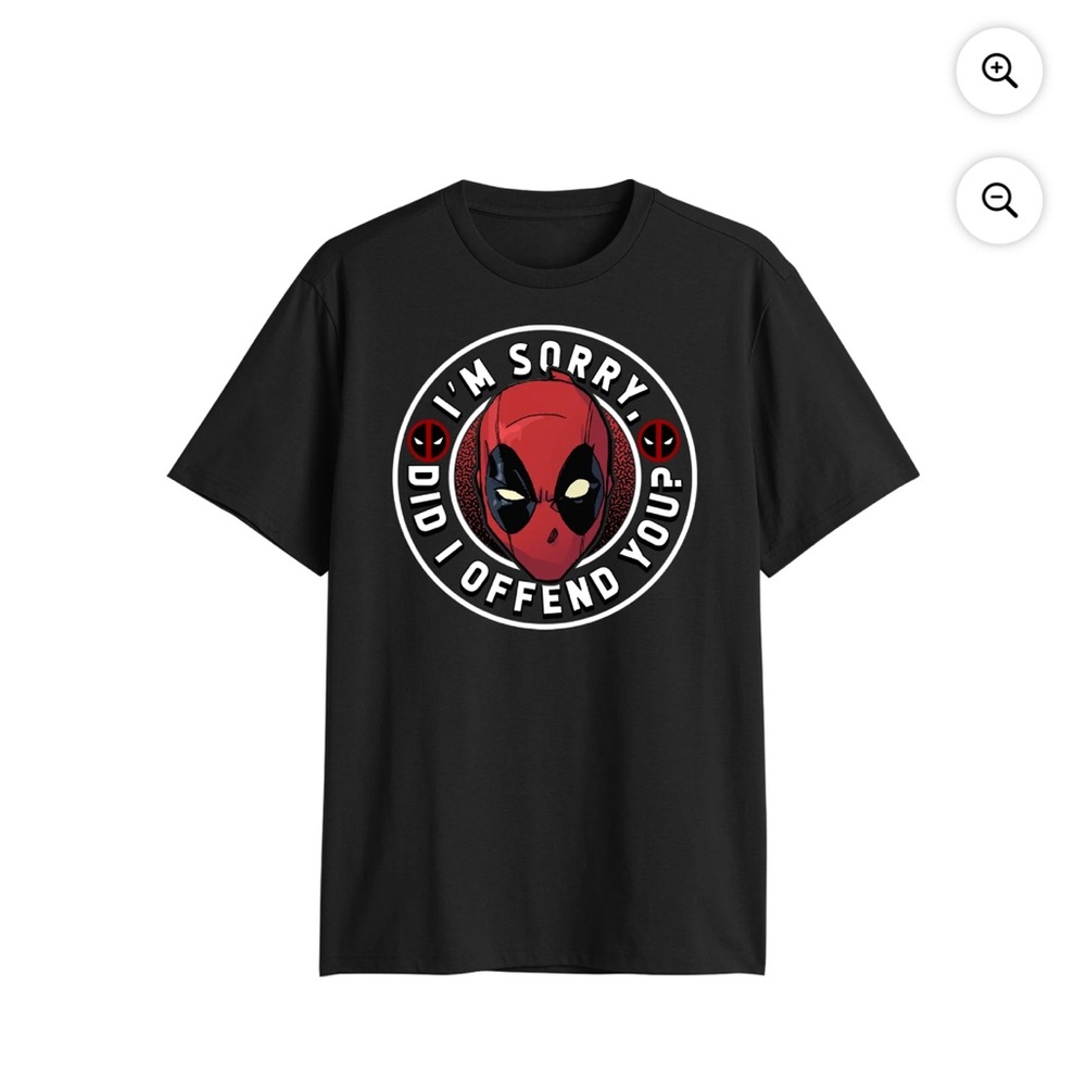 NWT Deadpool marvel Black Graphic T-Shirt